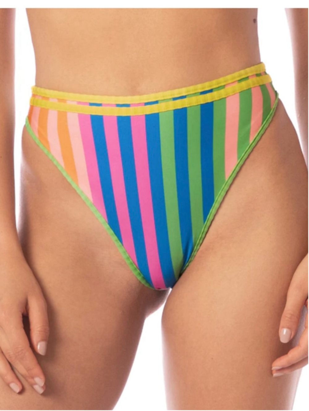 Maaji Bikini Bottoms Size S Striped Reversible